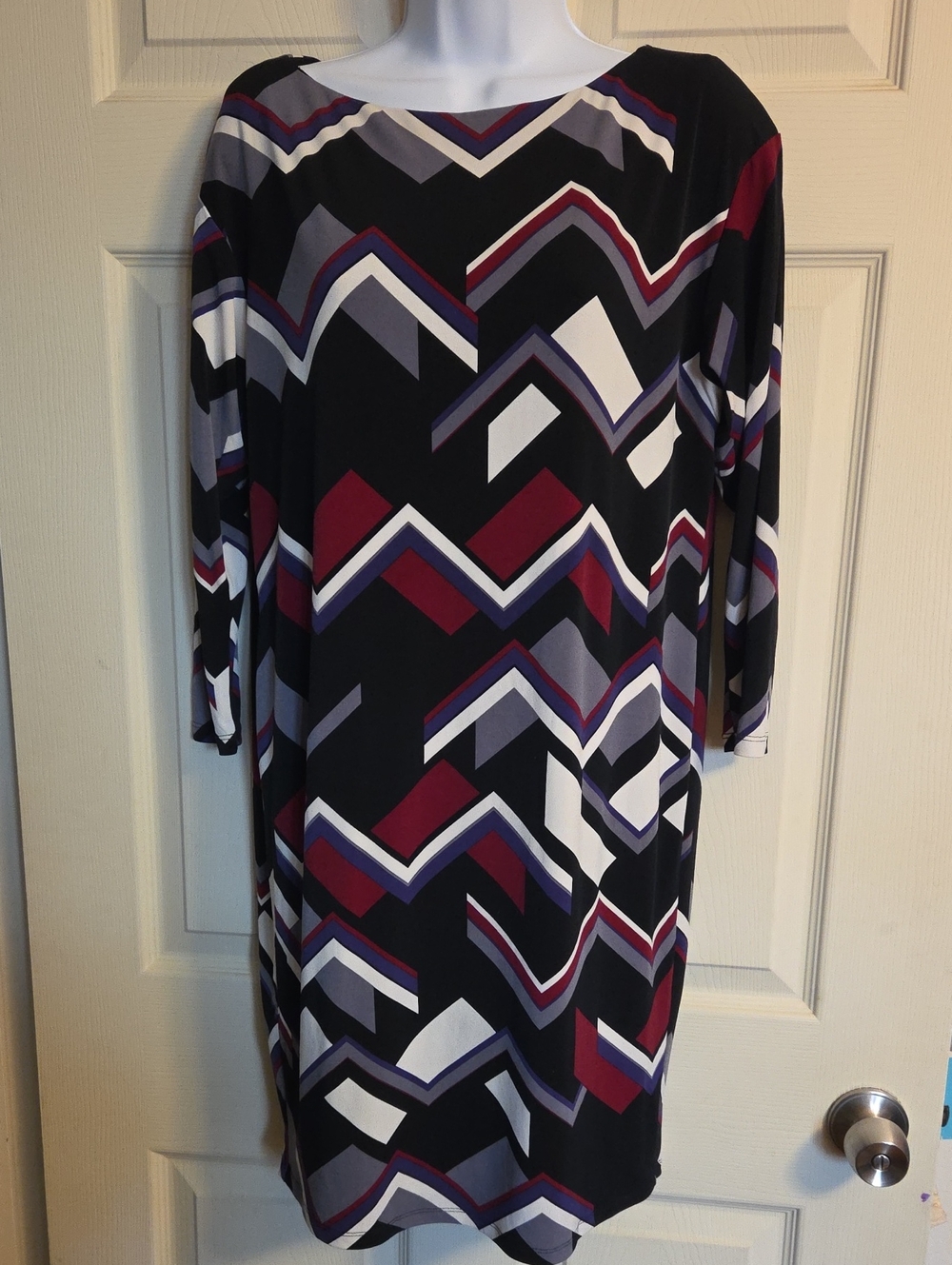 Lauren Ralph Lauren Geometric Patterned Dress Size 4